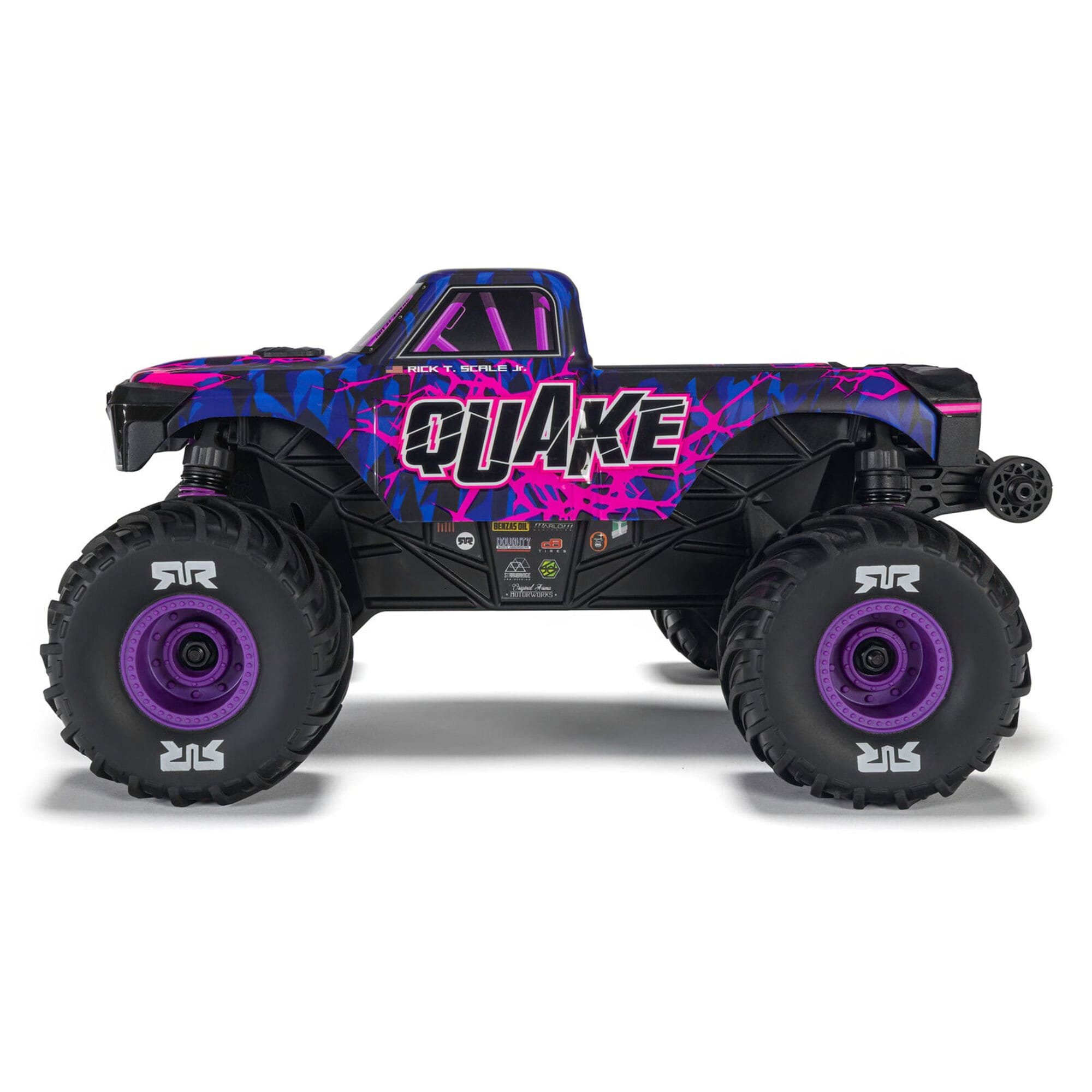 ARRMA Quake Grom 4x4 RTR 1_16 Monster Truck in Lila mit Akku und Ladegeraet