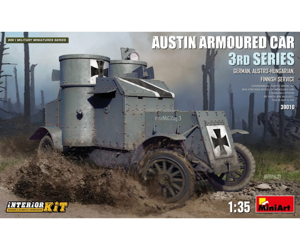 MiniArt 1:35 Austin Spähpanzer 3Ser. Dt. Inter. Plastik Modellbau