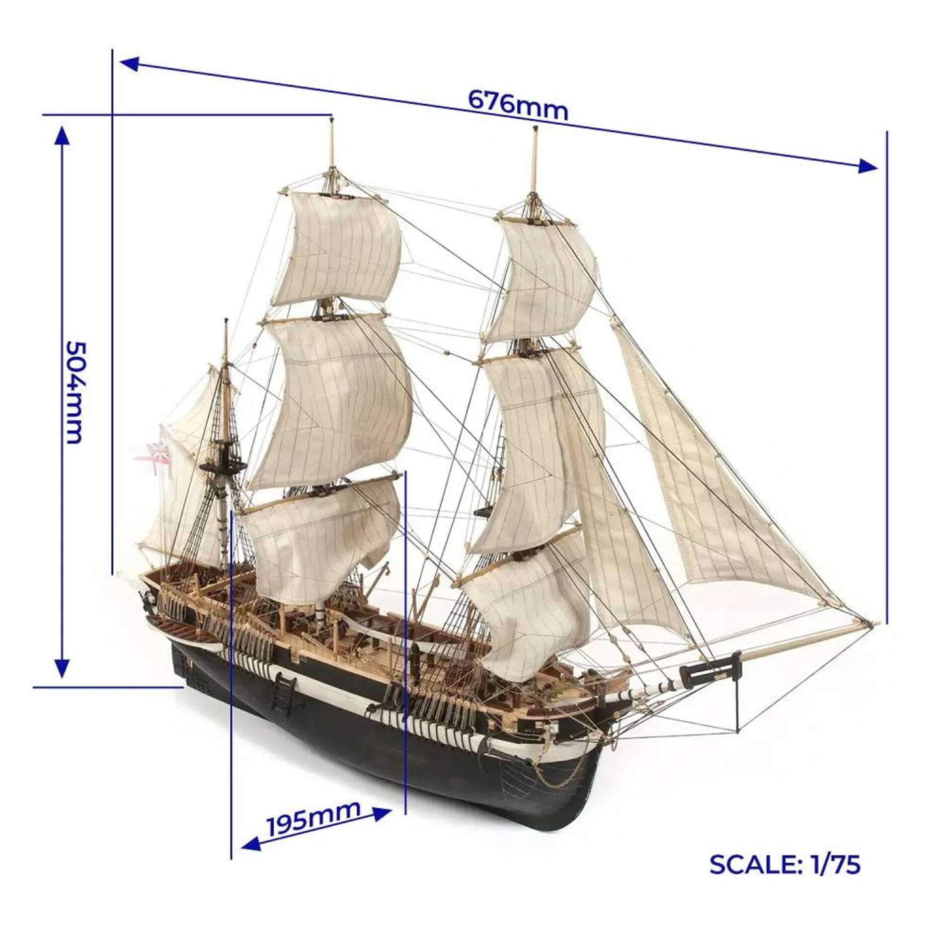 HMS Terror Standmodellbausatz 1_75 - Modellzubehoer
