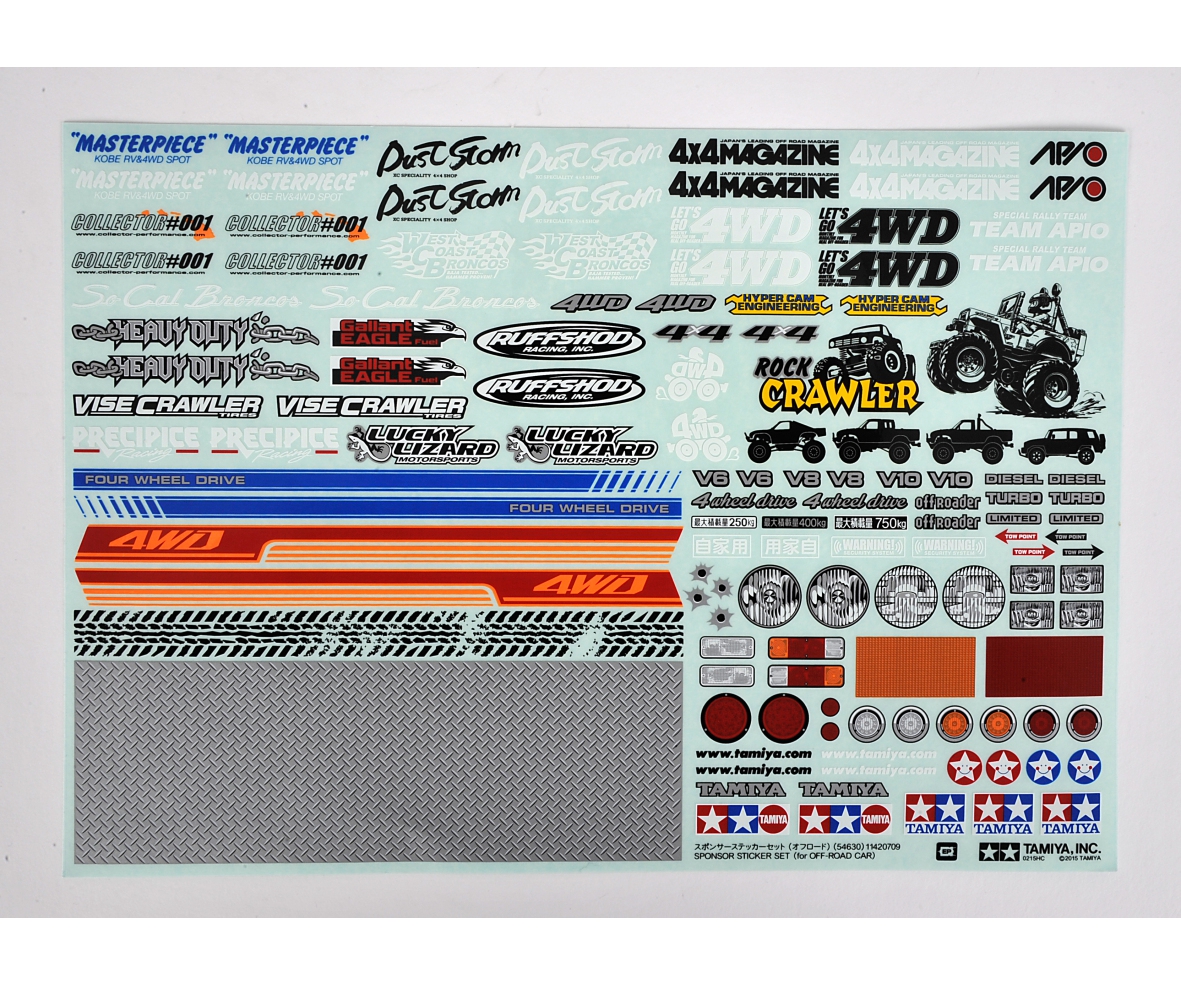 Tamiya Dekorbogen Off-Road - RC-Zubehoer