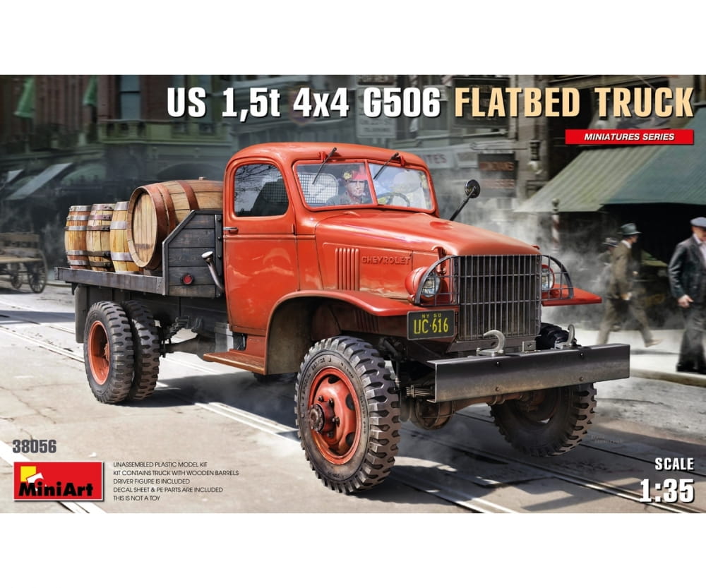 MiniArt 1:35 US 1,5t 4x4 G506 Pritschen-LKW (1) Plastik Modellbau
