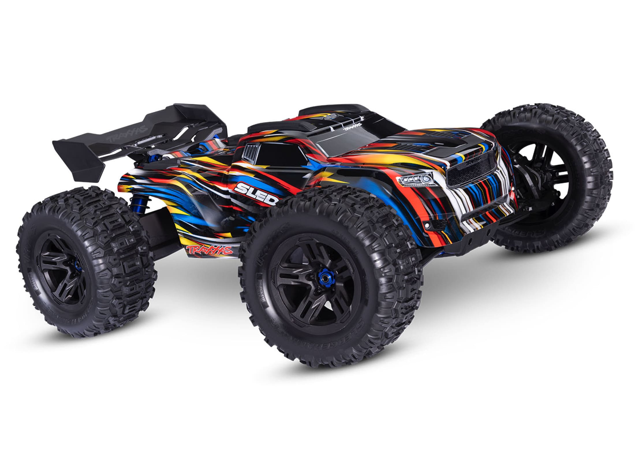 Traxxas RC Sledge Belted Monster Truck RTR 1_8 Farbe Blau ohne Akku Traxxas RC Sledge Belted Monster Truck RTR 1-8 Blau