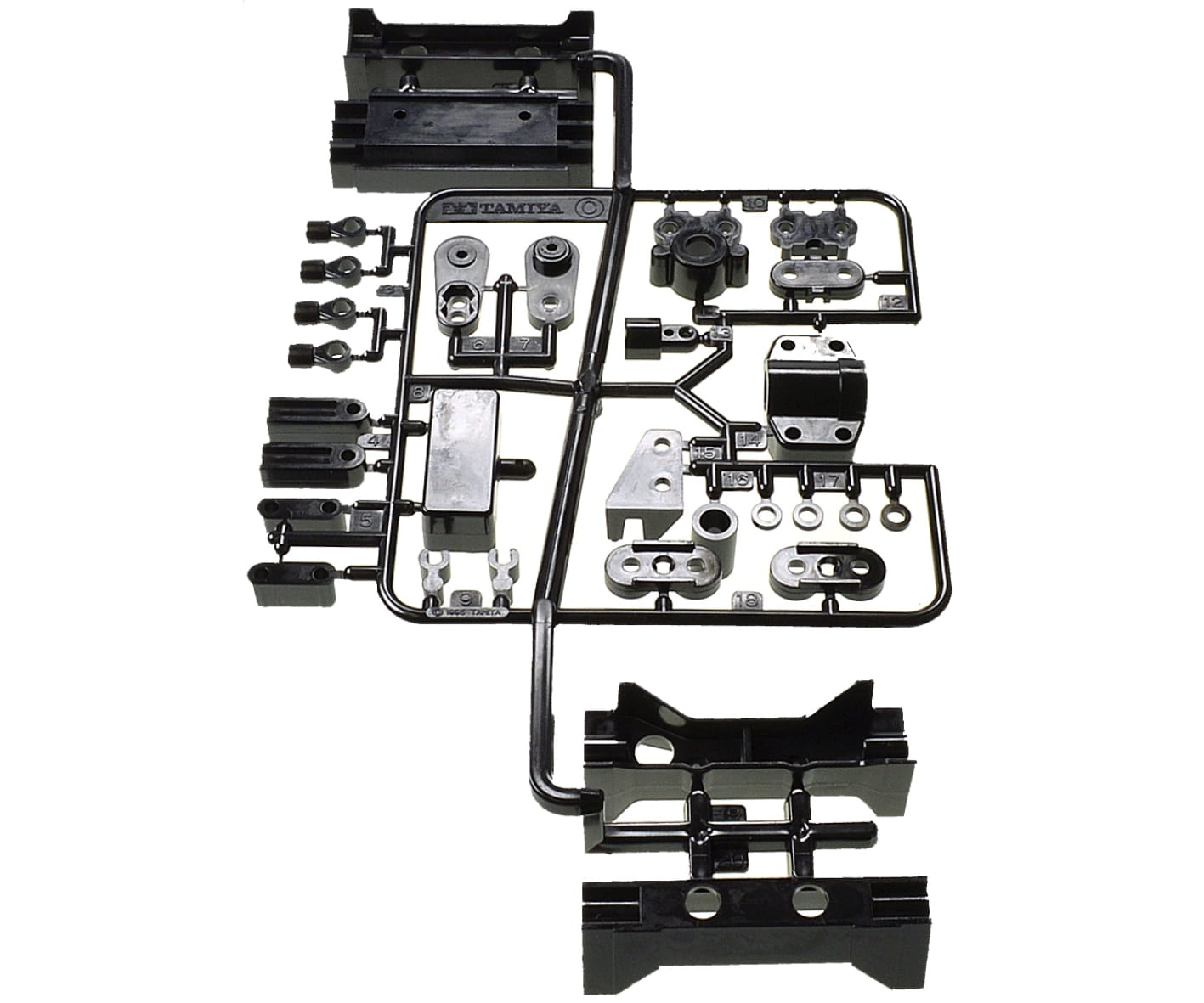 Tamiya C-Teile Lenk_Befestigungst.2Achs Trucks - RC-Zubehoer