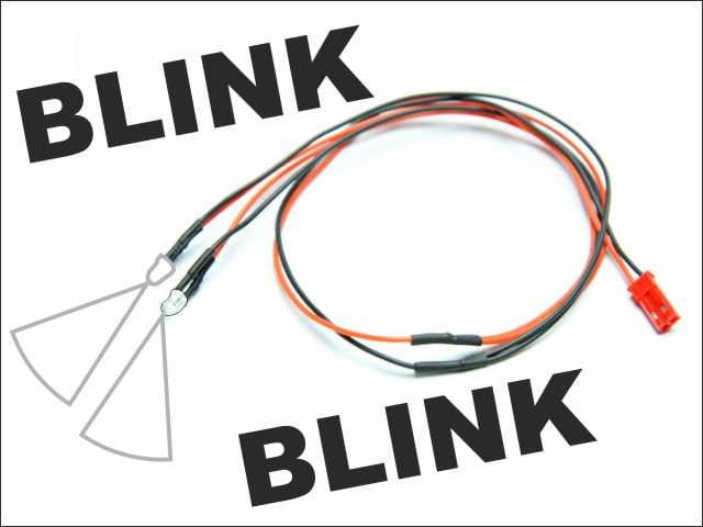 Pichler LED Ø 5mm Kabel blinkend _weiss_ - RC-Zubehoer