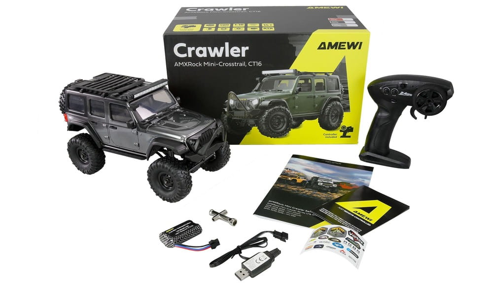 Amewi AMXRock Mini-Crosstrail RC Crawler 22723 1_16 RTR Grau