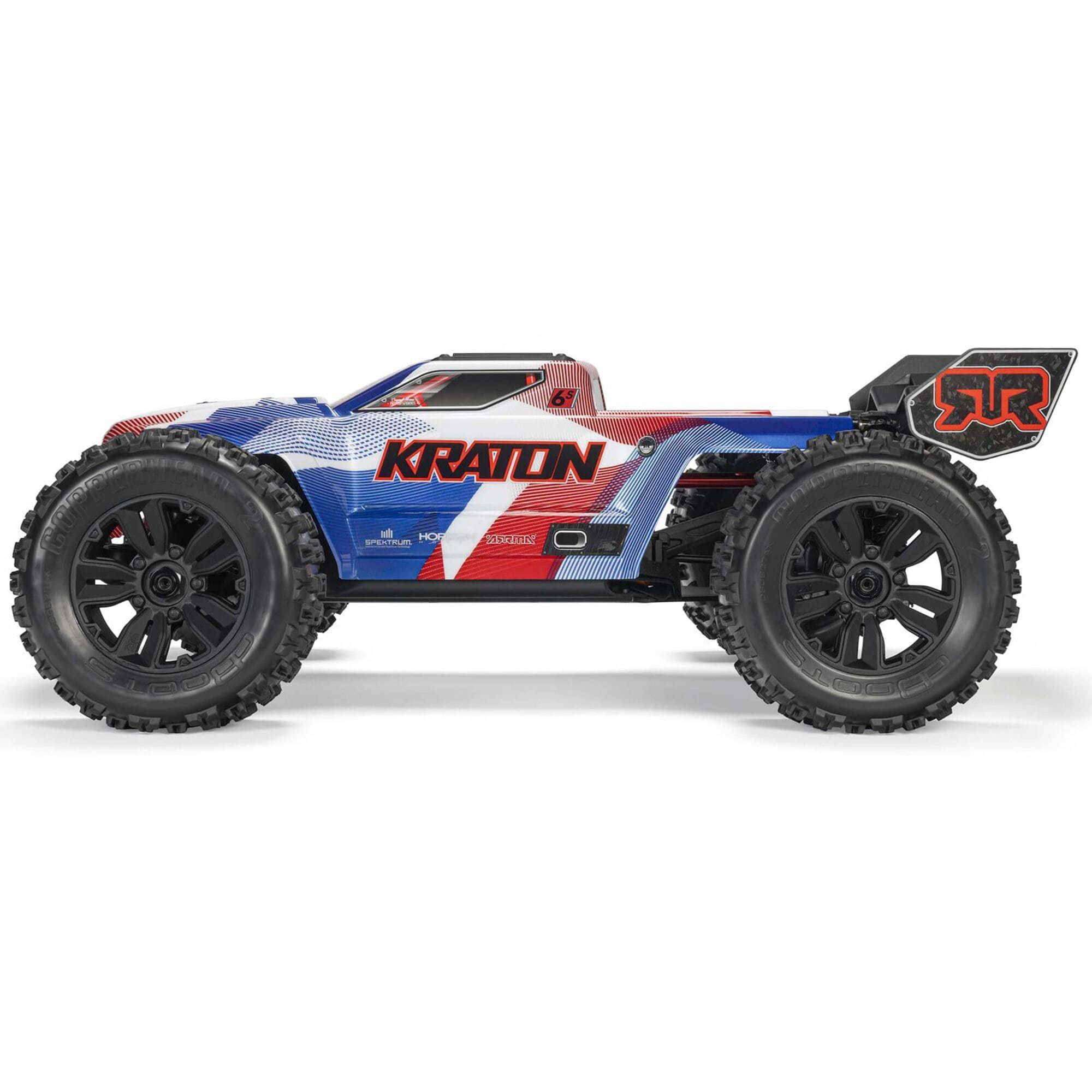Arrma KRATON 6S BLX V6 RTR 1_8 Speed Truck in Blau-Rot