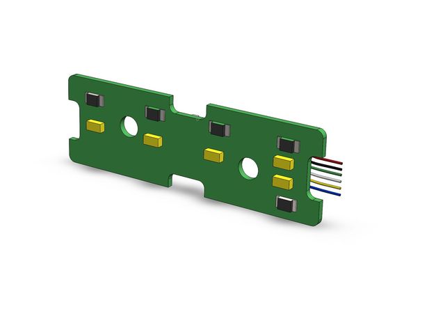 Wedico led-platine 4-kammer ruecklicht links - RC-Zubehoer