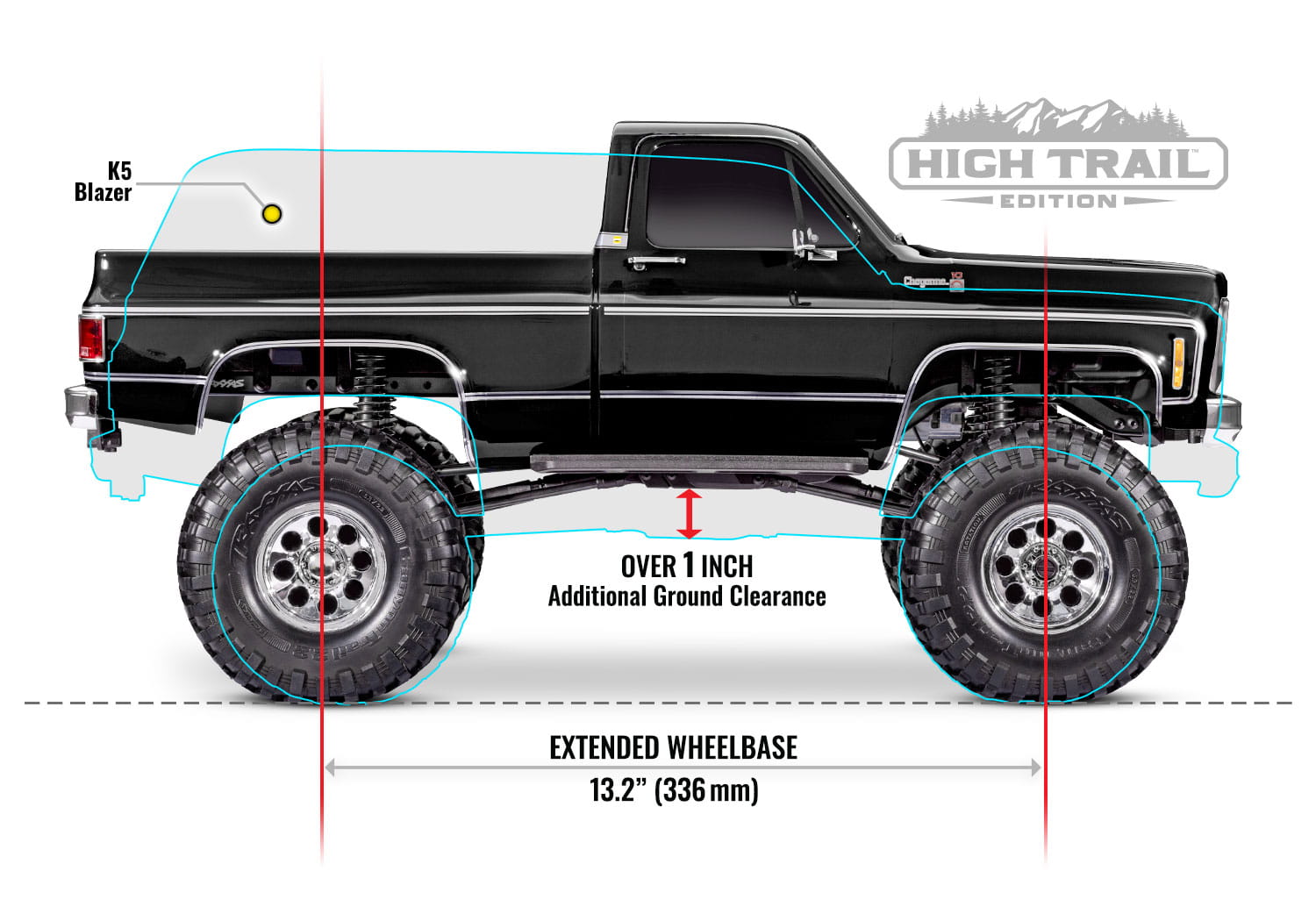 Traxxas RC Crawler TRX-4 Chevy K10 High Trail 1:10 RTR rot Traxxas RC Crawler TRX-4 Chevy K10 High Trail 1:10 RTR rot
