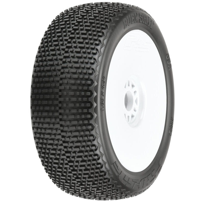 Proline Buck Shot S3 1:8 Buggy Reifen MTD V2 White Wheels F/R