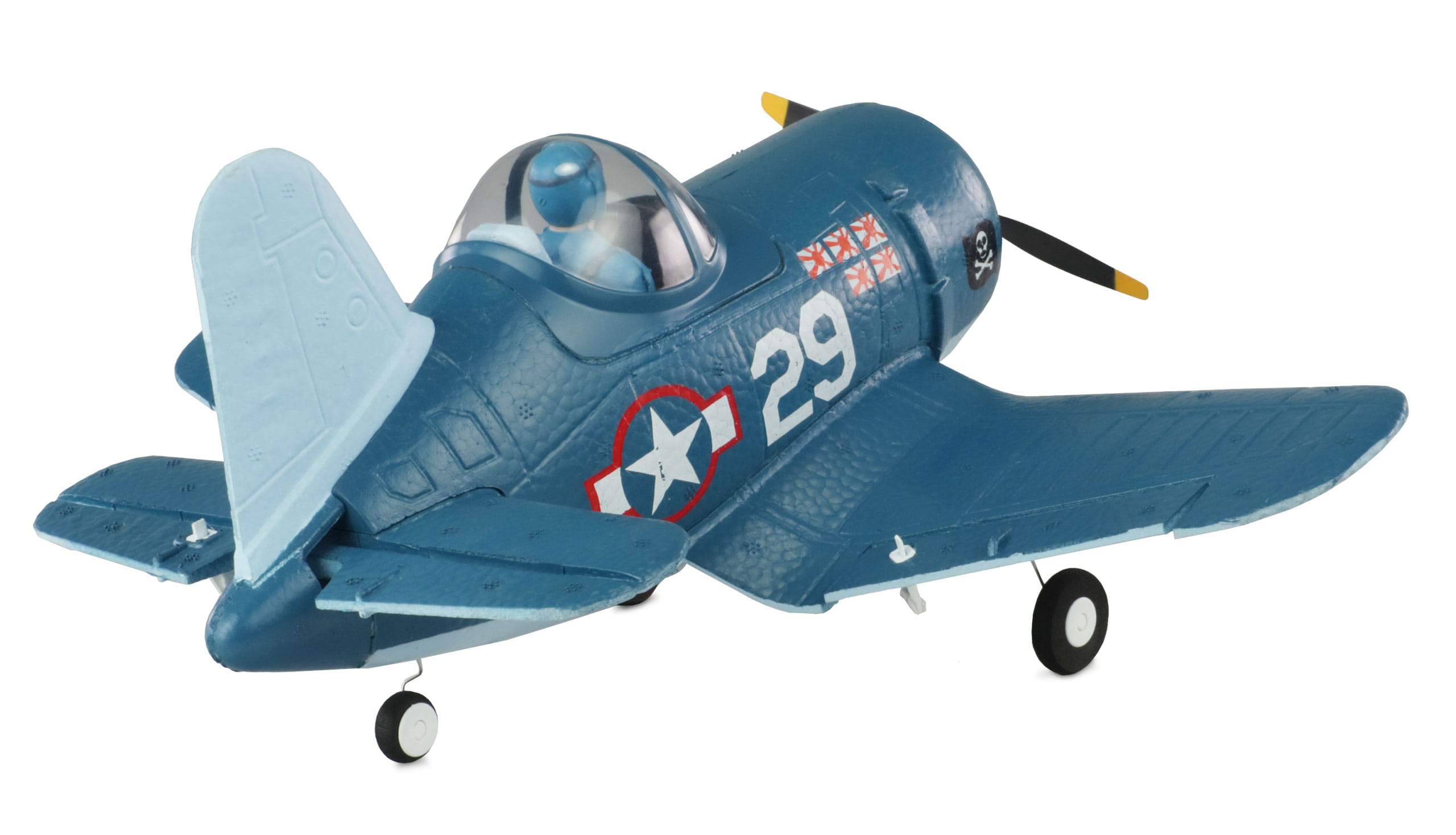 Amewi RC Flugzeug AMXFlight Cartoon Corsair F4U 4-Kanal 3D/6G RTF