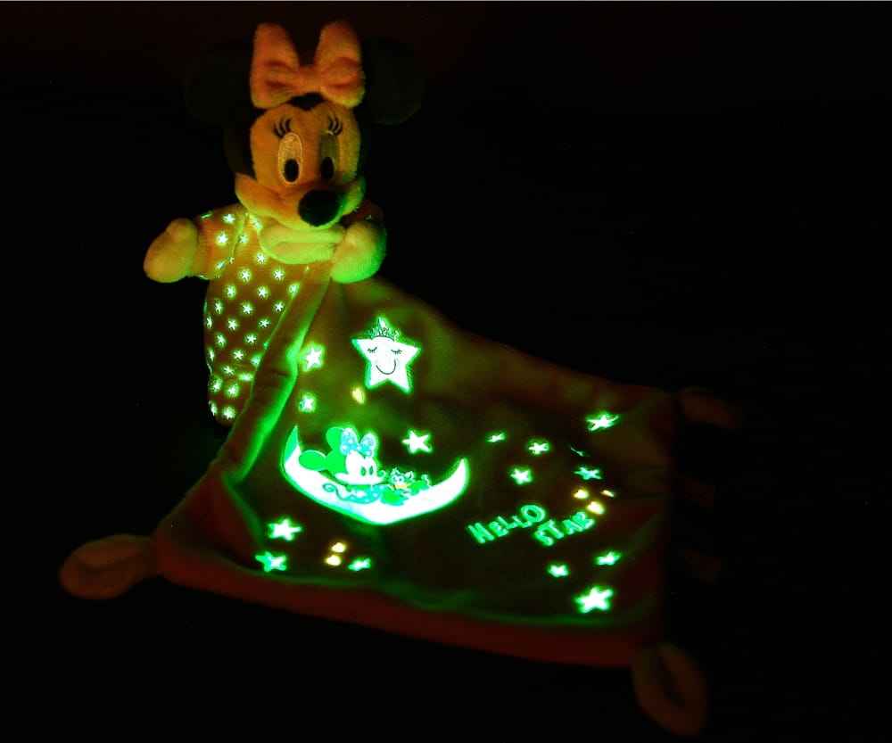 Nicotoy Disney Minnie GID Schmusetuch, Starry