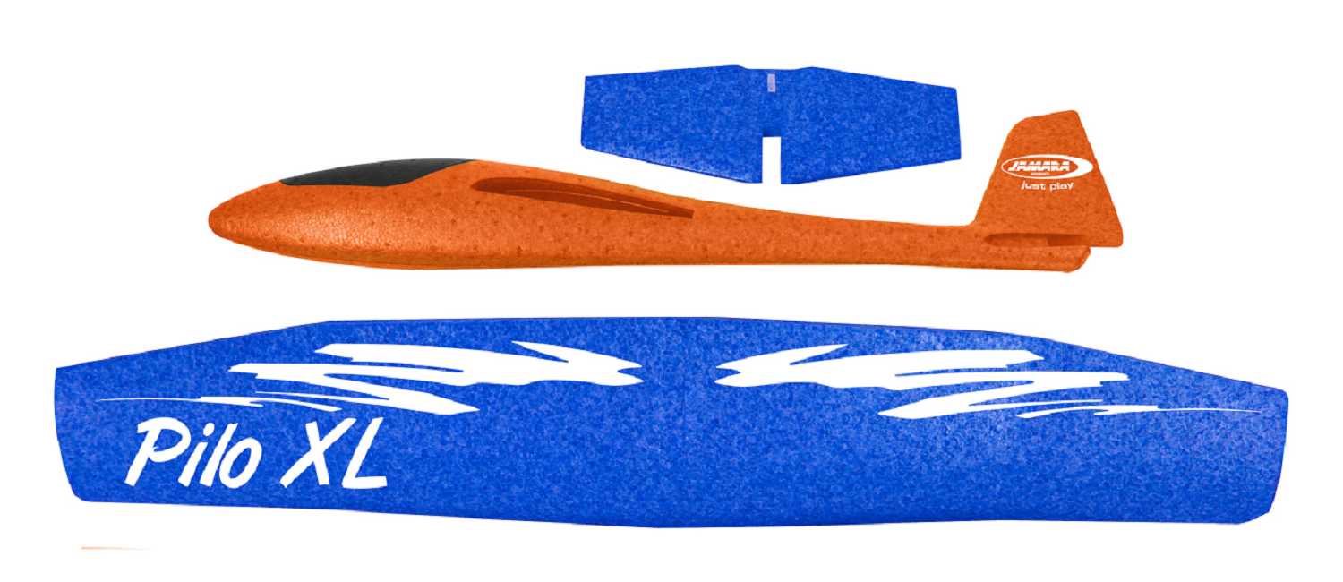 Jamara Pilo XL Schaumwurfgleiter EPP Tragfläche blau Rumpf orange