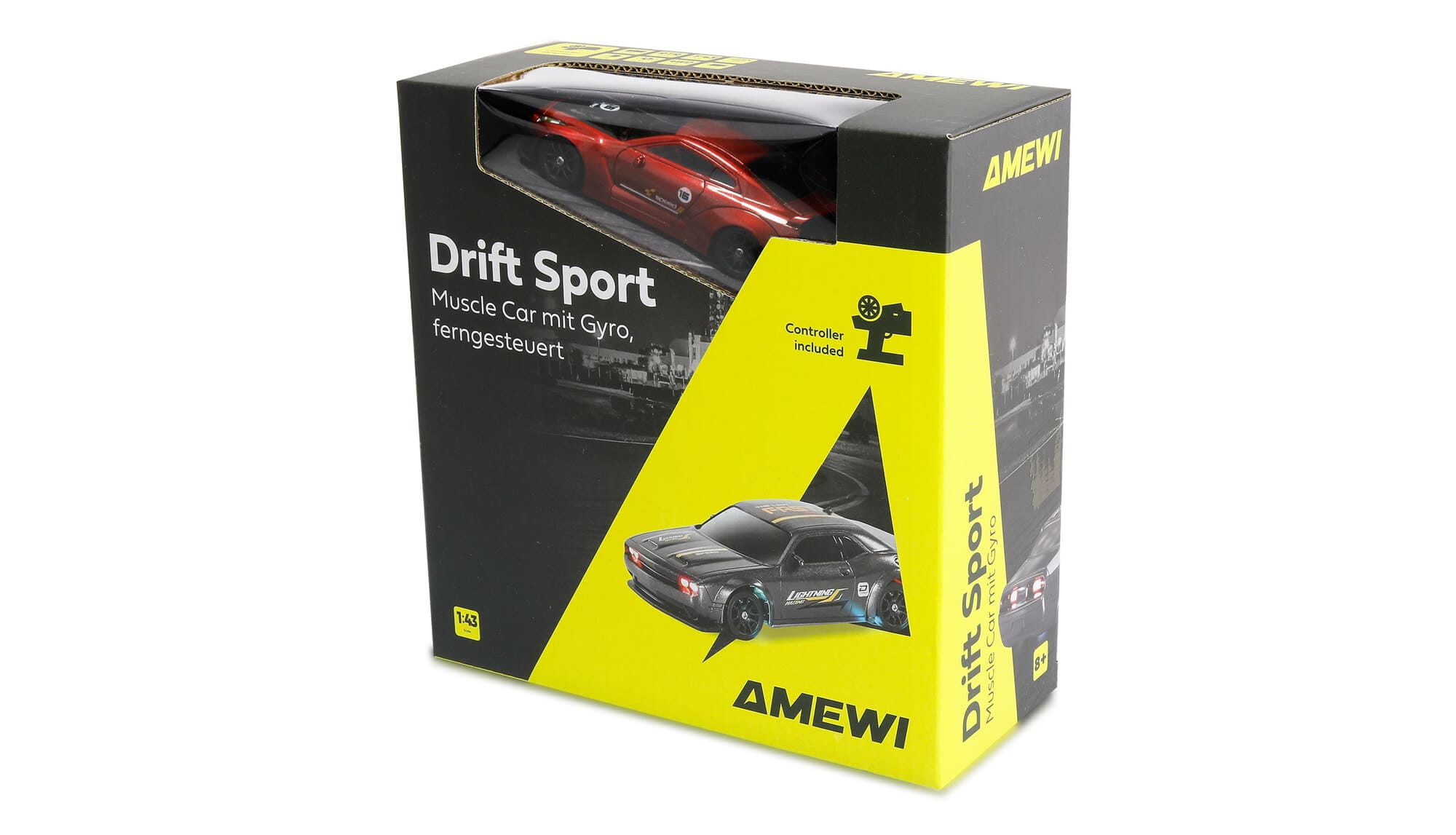 Drift Sport GTR 1_43 RTR in Rot mit Gyro und LED-Beleuchtung