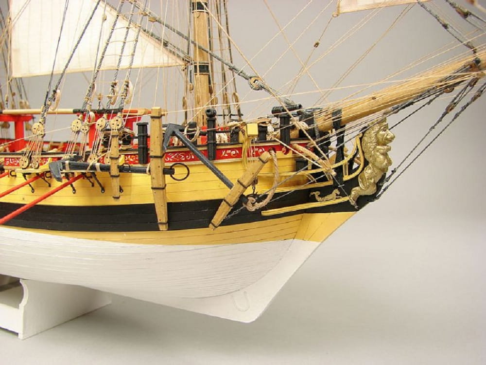 HMS WOLF 1752 Laser-Cut Modellbausatz 1_72 Schiffsmodell Bausatz