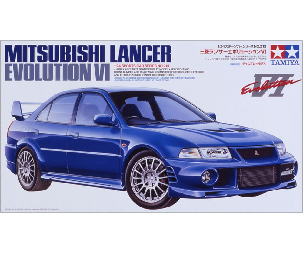 Tamiya Mitsubishi Lancer Evolution VI 1:24 Platik Modellbau Auto Bausatz