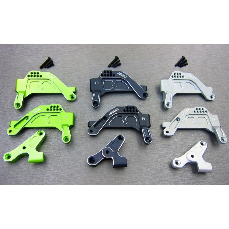 SAMIX Alu Daempferplatte vorn 1 Stk. fuer Axial SCX10-3 - RC-Zubehoer