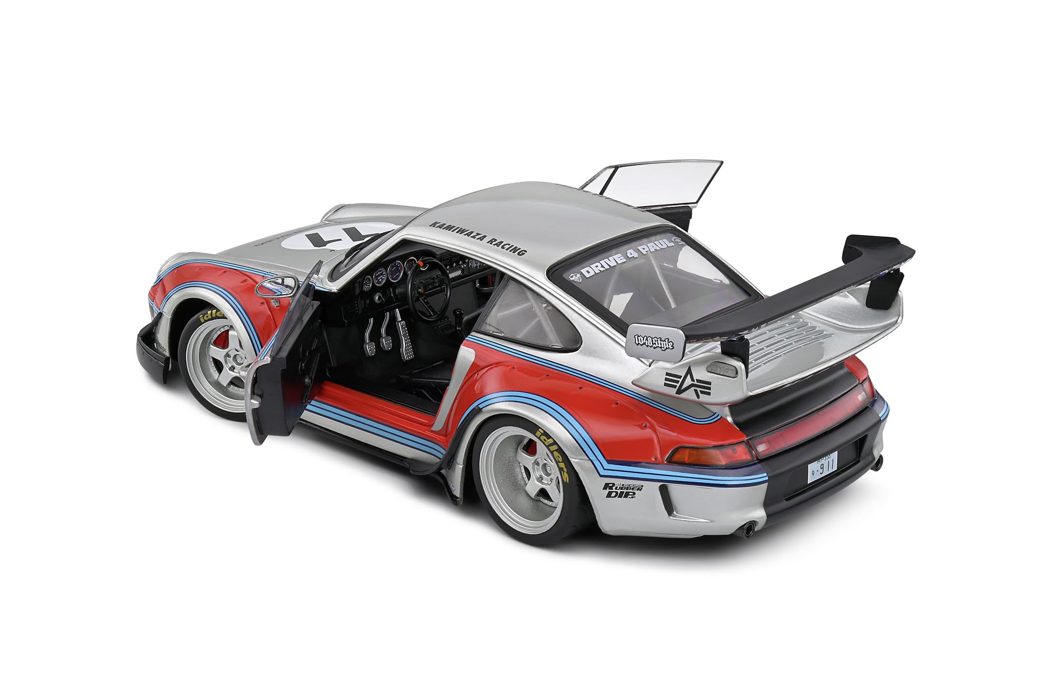 Solido Porsche RWB Bodykit Martini Grau 2020 Modellauto 1_18