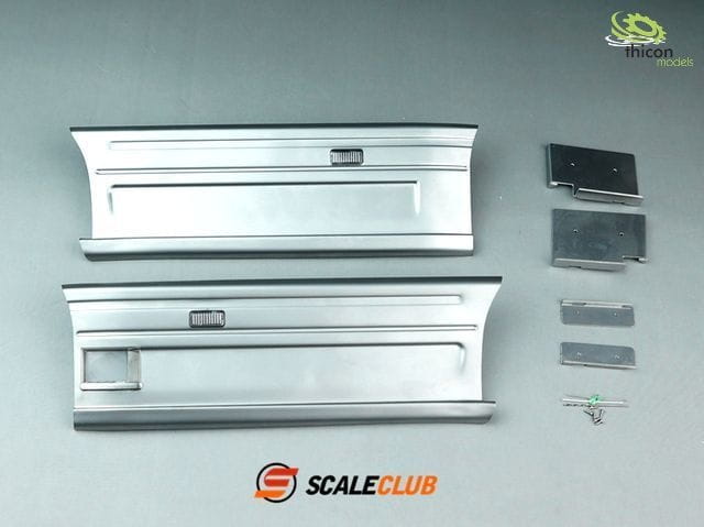 ScaleClub 1_14 Seitenverkleidung fuer Scania 2-Achs Alu abnehmbar - RC-Zubehoer