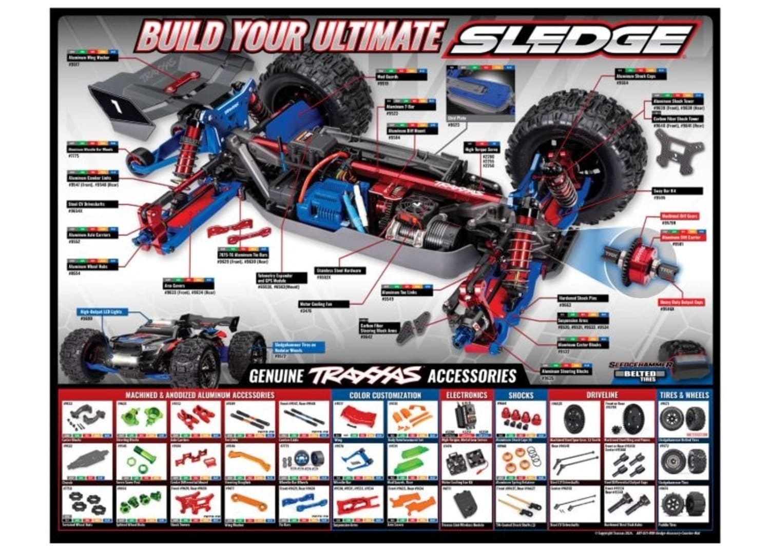 Traxxas Tresen-Unterlage - Sledge-Zubehoer - RC-Zubehoer