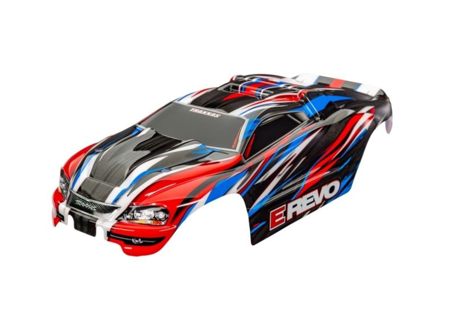 Traxxas Karosserie 1_16 E-Revo 4X4 rot_blau - RC-Zubehoer