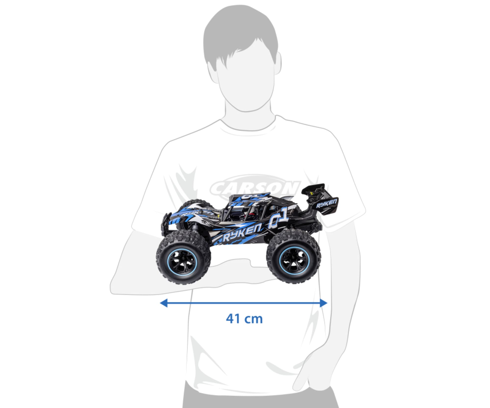 Carson XS Ryken 1_10 RC Monstertruck blau