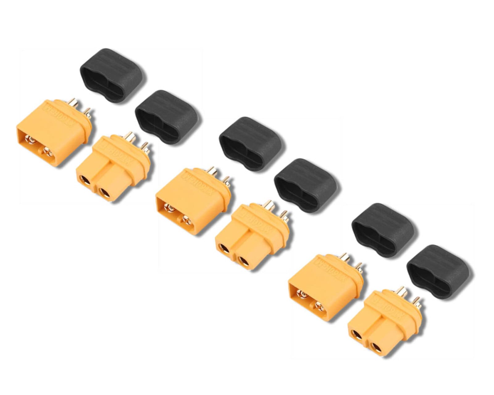 XT60 Buchse _ Stecker mit Kappe - Modellzubehoer