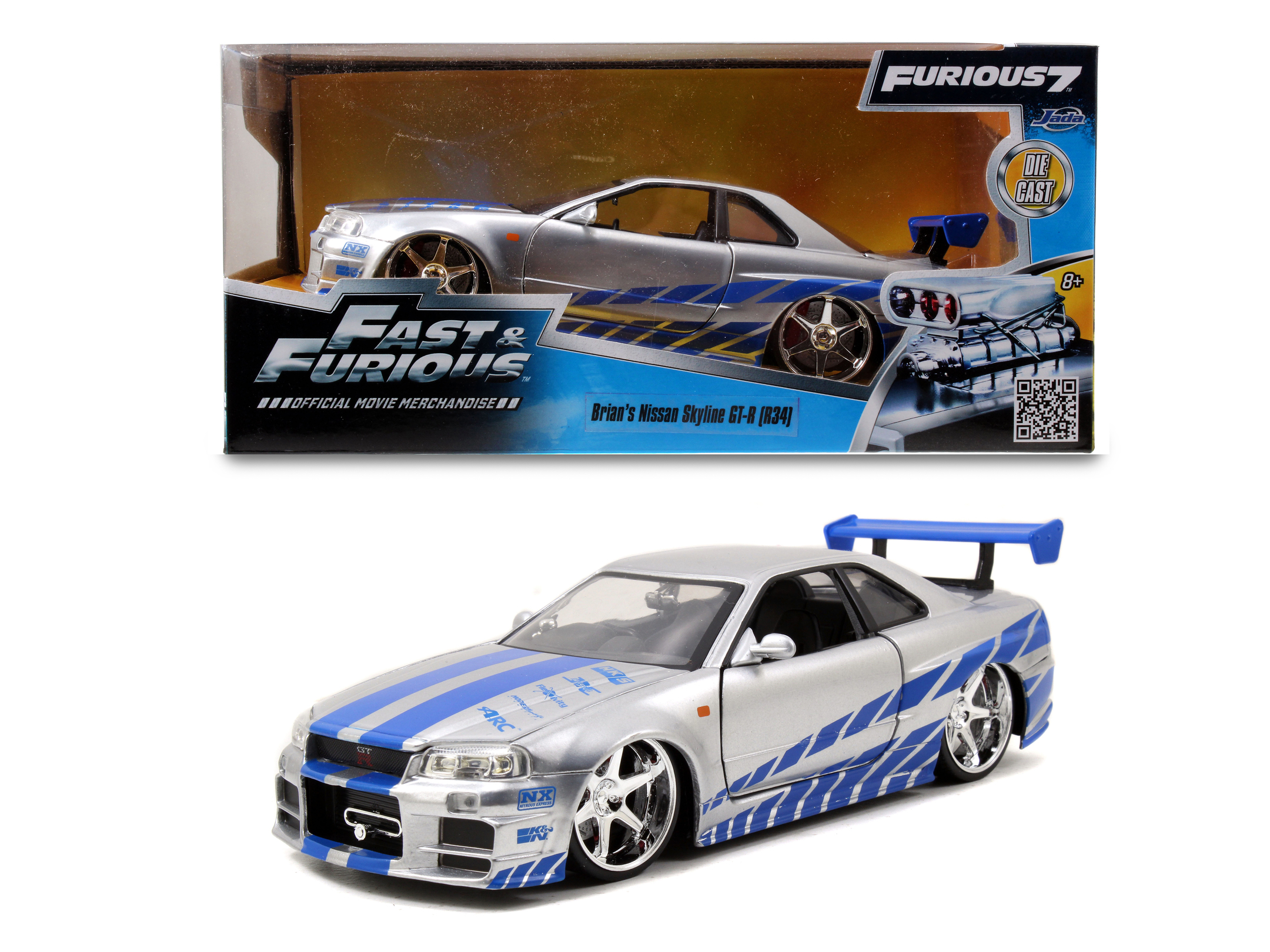 Jada Fast _ Furious 2002 Nissan Skyline 1_24 Modellauto - RC-Zubehoer