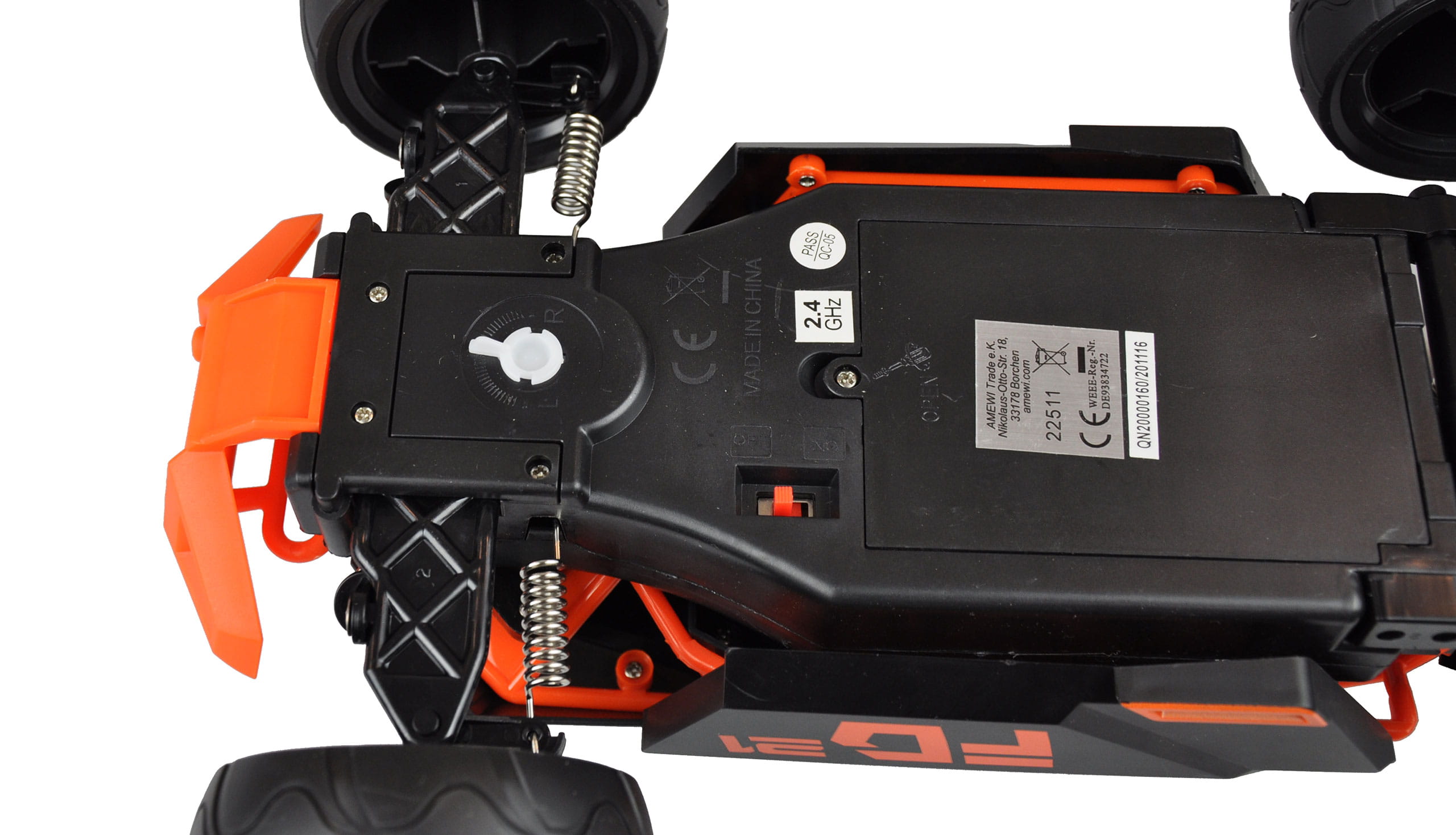Amewi RC Sandbuggy Beast 1:12 RTR 2,4GHz, 2WD, orange/schwarz