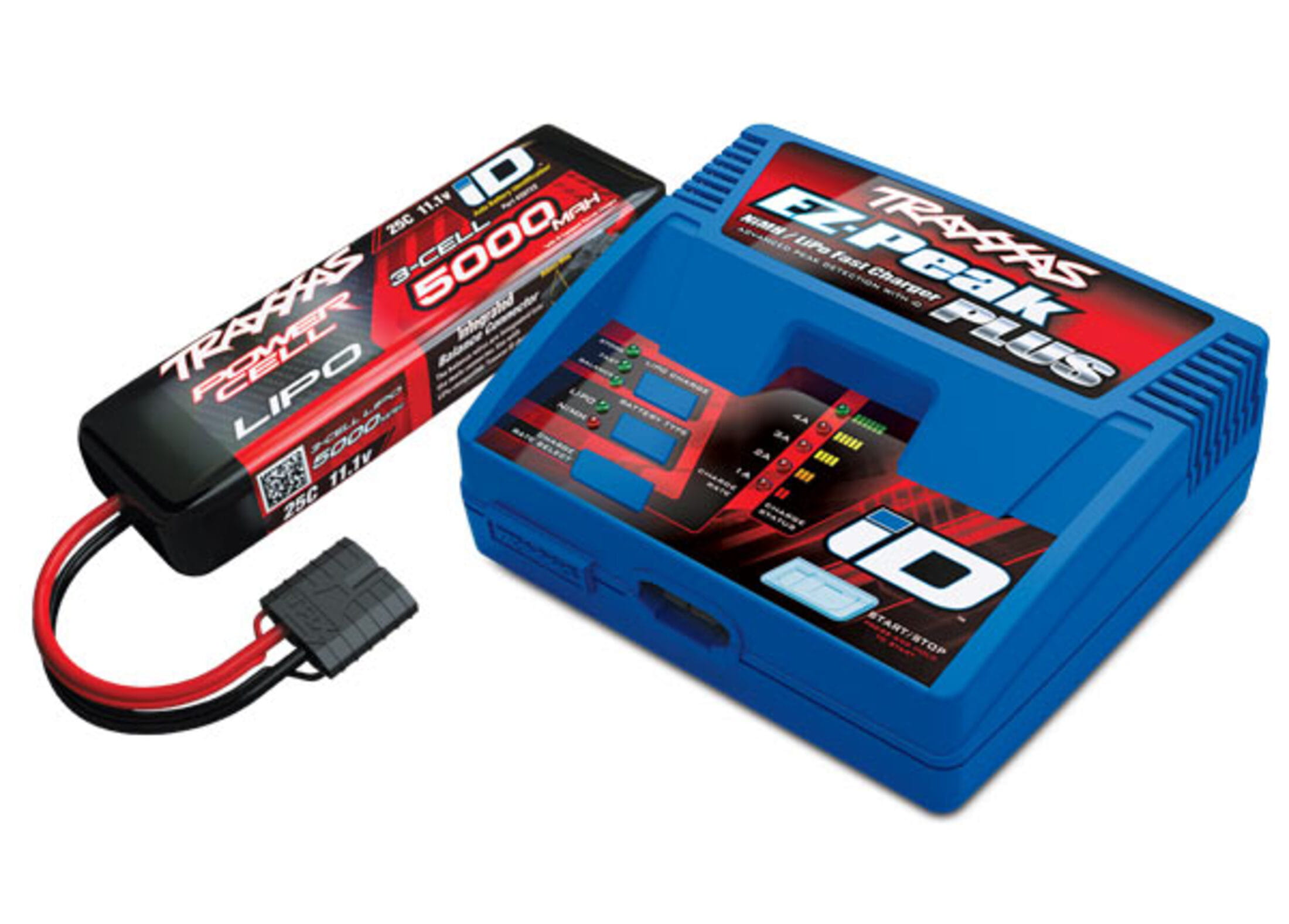 traxxas ez peak plus ladegeraet set 5000mah lipo akku Traxxas EZ-Peak Plus Ladegeraet Set mit 5000mAh LiPo Akku fuer Traxxas RC Modelle