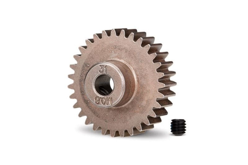 Traxxas Ritzel 31Zaehne 32DP Stahl inkl. Madenschraube - RC-Zubehoer