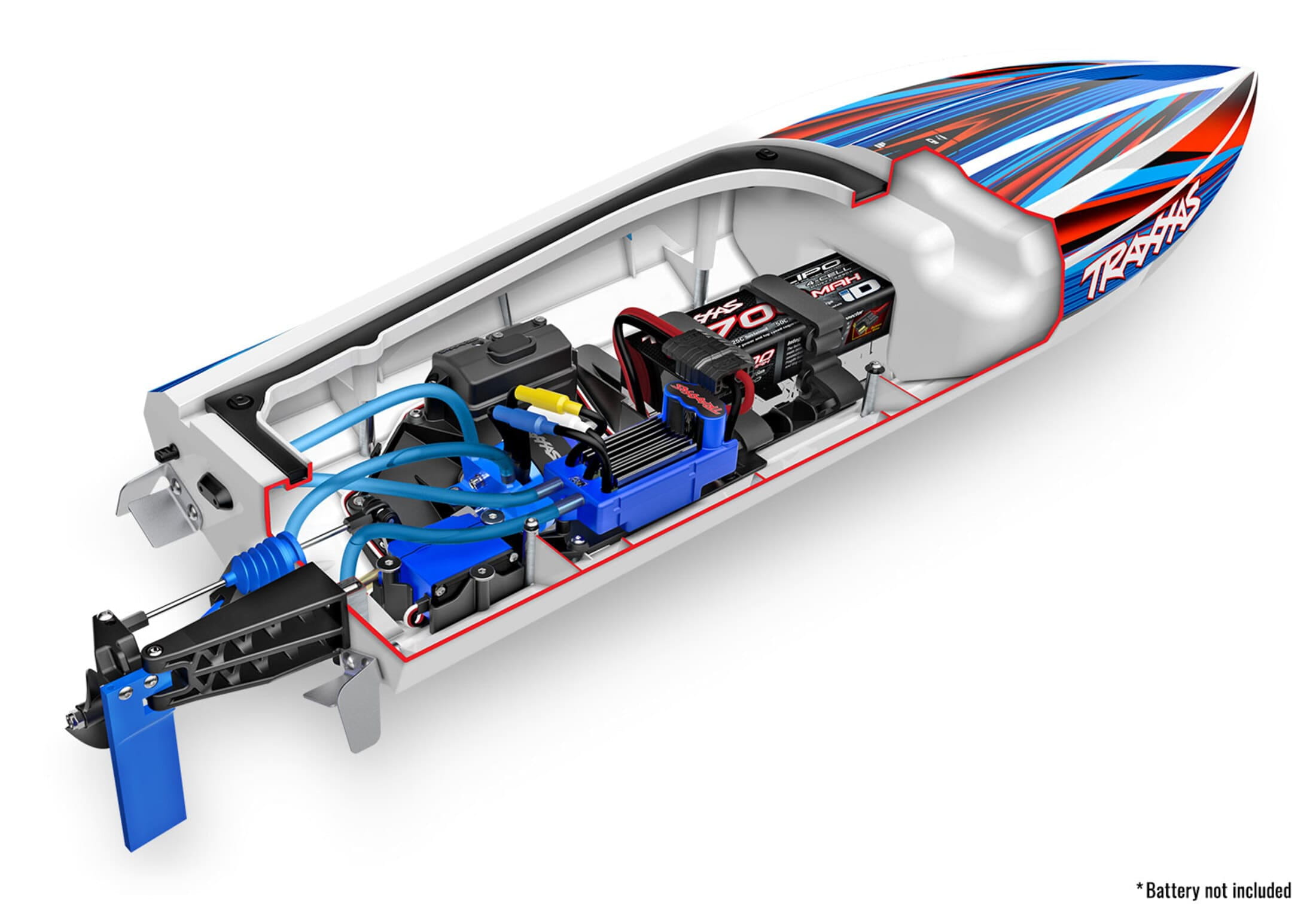 Traxxas Disruptor RC Boot Selbstaufrichtung RTR 26 Zoll traxxas-rc-boot-disruptor-v-rumpf-selbstaufrichtung-rtr-gruen-26-zoll