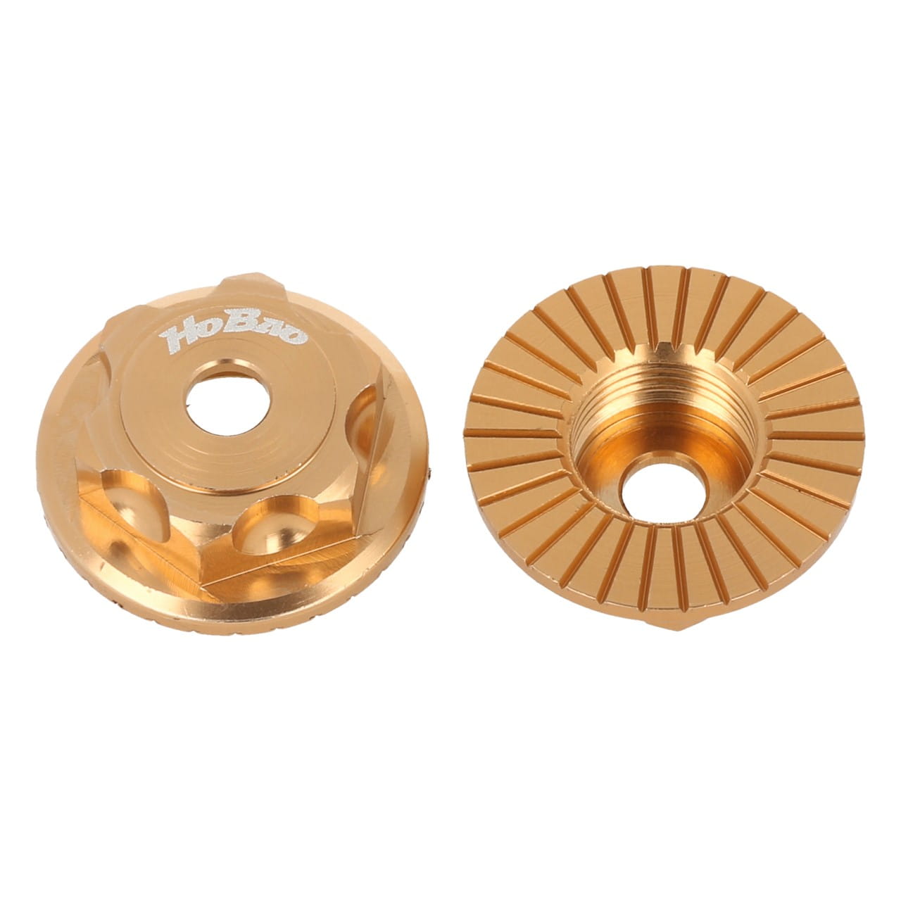 Hobao Radmuttern geschlossen gold (2 Stk.)