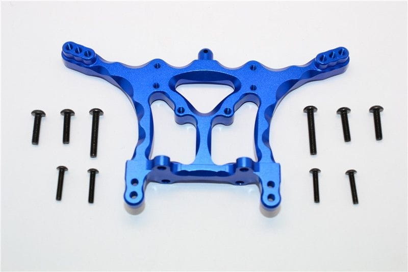 GPM Alu Daempfersteher hinten eloxiert blau fuer Traxxas 1_10 Rustler_ Bandit - RC-Zubehoer