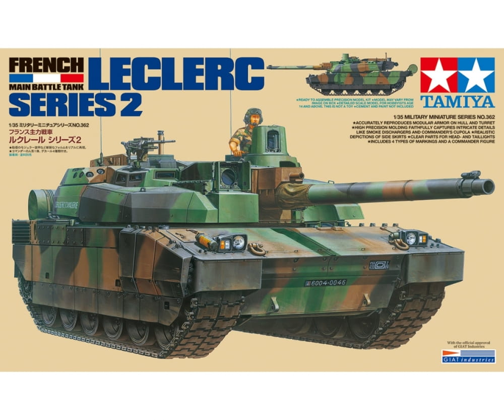Tamiya Franz. Kampfpanzer Leclerc Serie 2 1:35 Plastik Modellbau Militär Bausatz