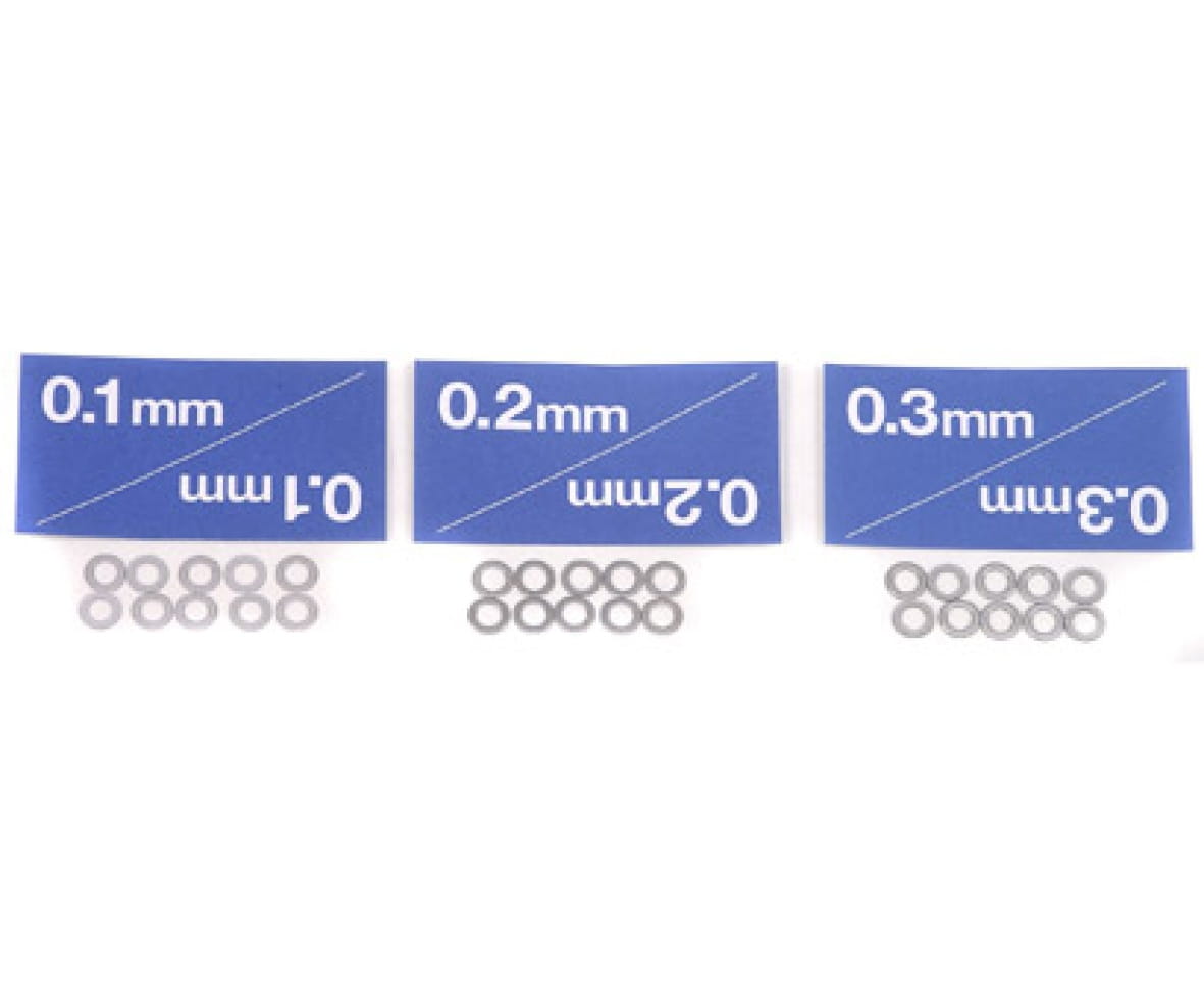 Tamiya Distanzsch-Set 3mm (3x10) 0,1/0,2/0,3mm