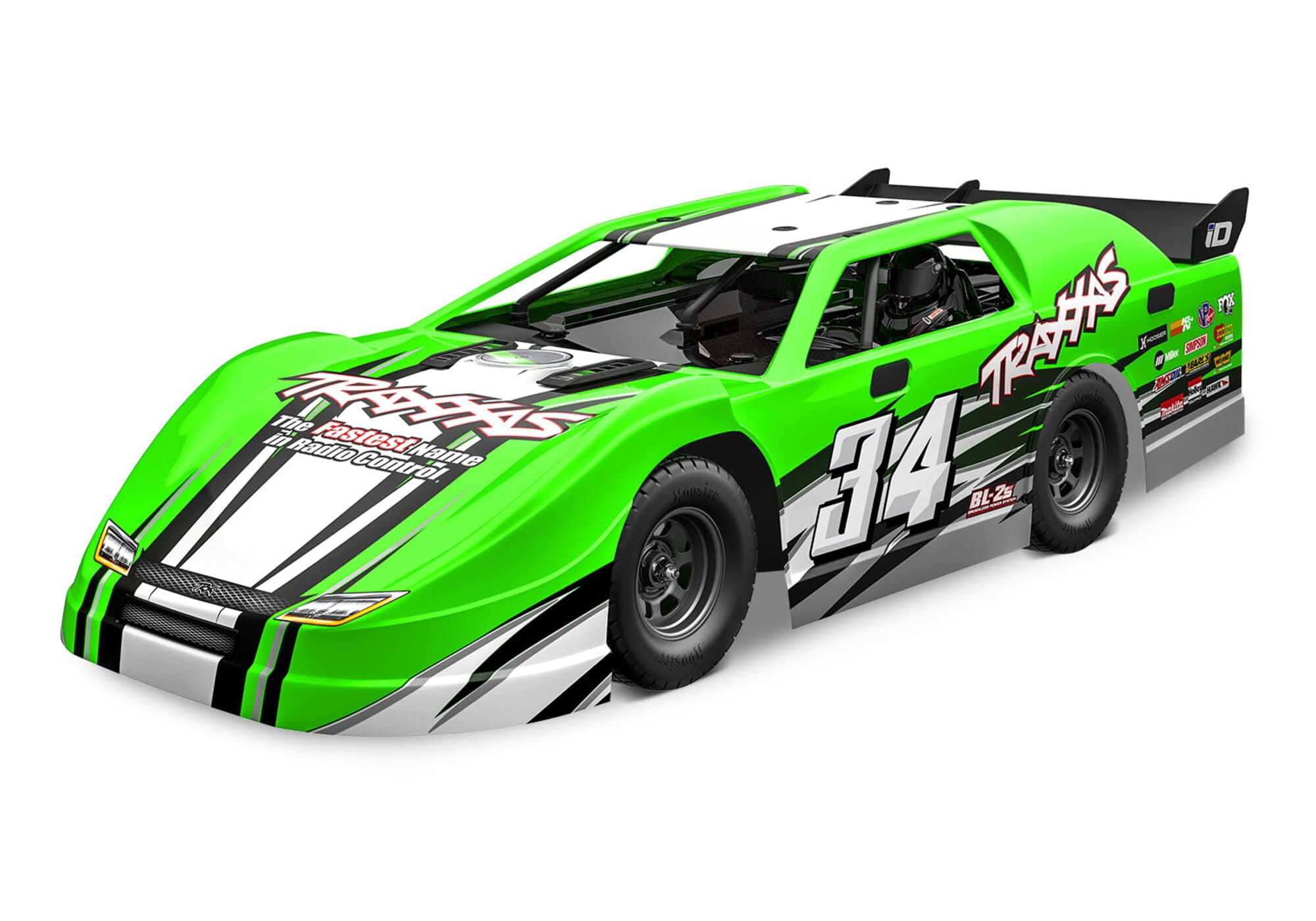 Traxxas Slash Late Model BL-2s Dirt Oval 1-10 Gruen