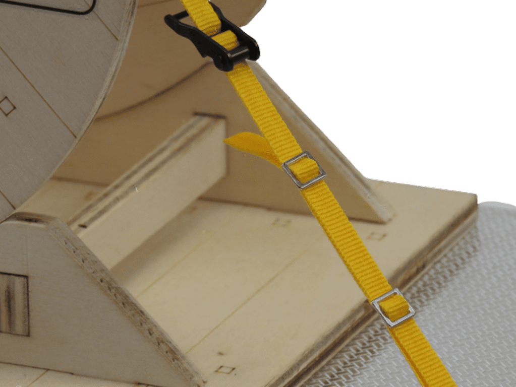 Thicon Verzurrgurt/Spanngurt Textil in gelb mit Metall-Spanner