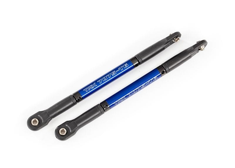 Traxxas Push Rod _Akz_ Heavy Duty blau eloxiert mit Kugelpfannen _2_ - RC-Zubehoer