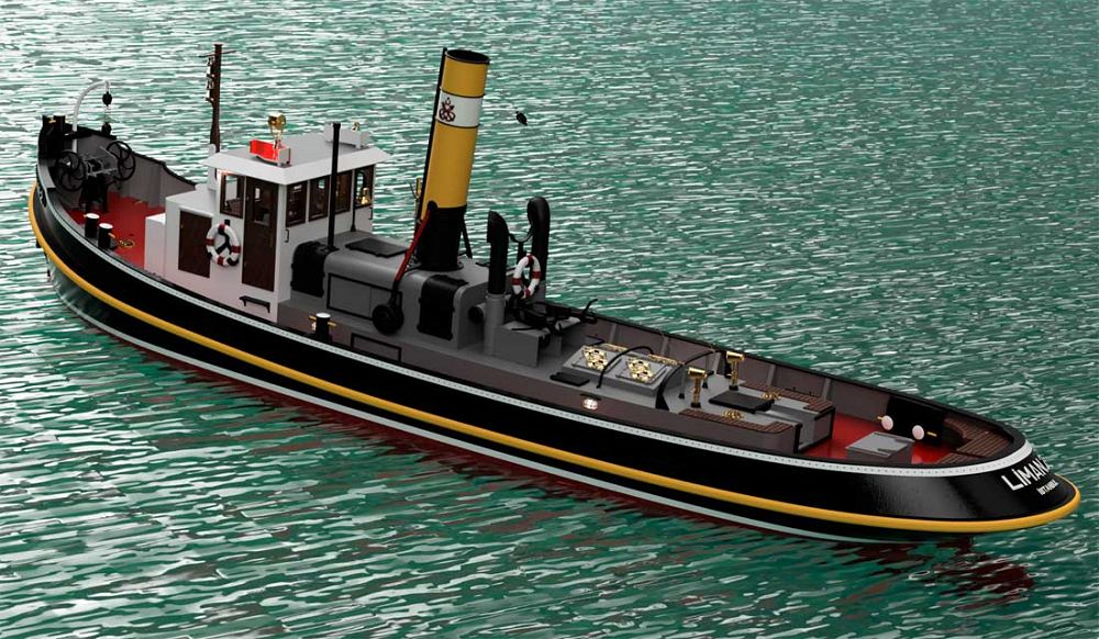 Türkmodel RC Schiff Liman 2 Hist. Dampfschlepper 1:20 Holzbausatz Türkmodel RC Schiff Liman 2 Hist. Dampfschlepper 1:20 Holzbausatz