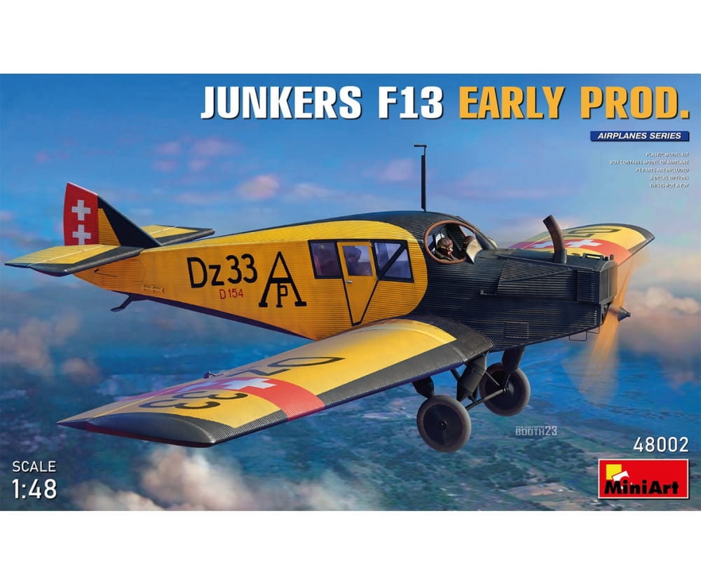 MiniArt 1_48 Junkers F13. fruehe Produktion Plastik Modellbausatz - RC-Zubehoer