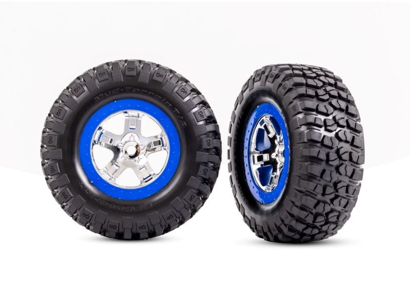 Traxxas BFGoodrich Reifen auf Felge SCT Chrom Beadl blau _2_ 4WD v_h - RC-Zubehoer