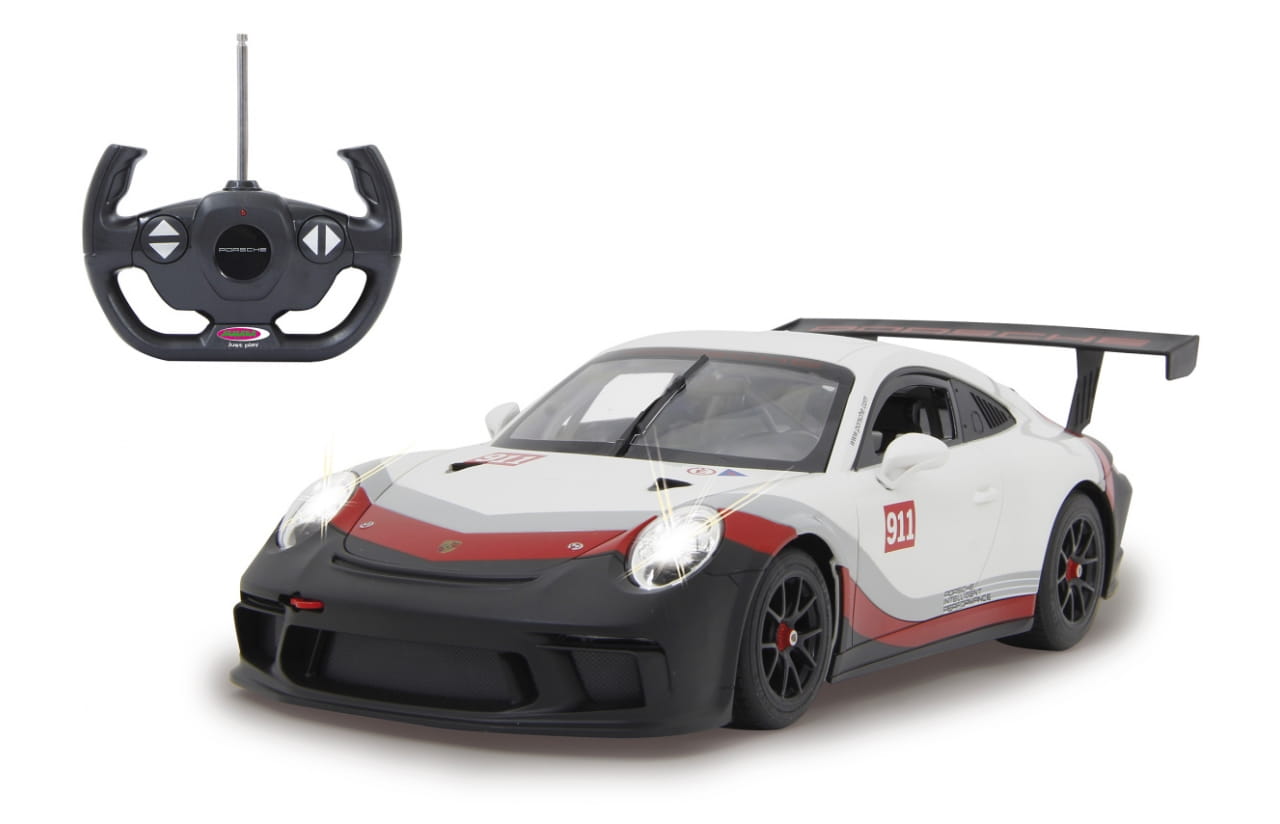 Jamara RC Auto Porsche 911 GT3 Cup 1:14 weiß 27MHz