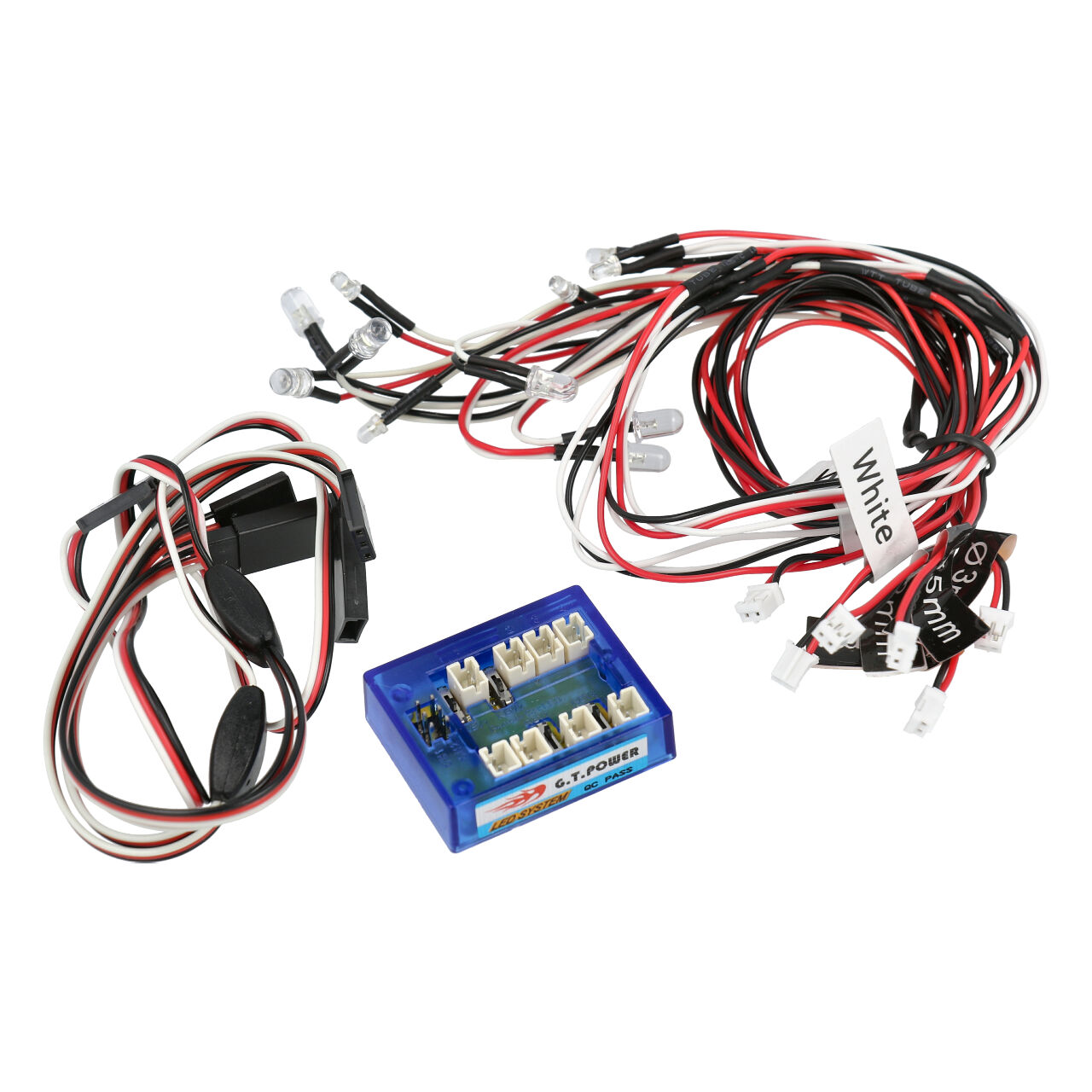 GT Hobbies Lichtset fuer Autos mit 12 Led - RC-Zubehoer
