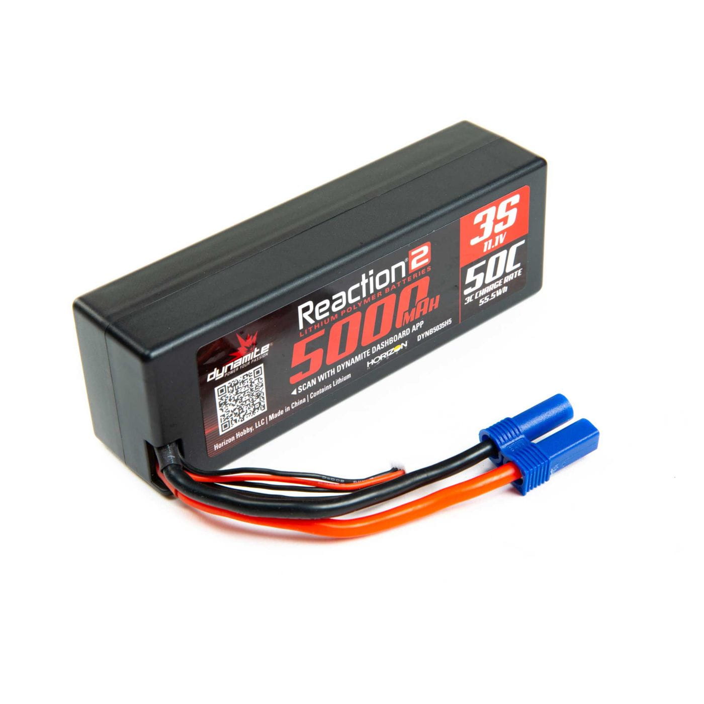 Dynamite 11.1V 5000mAh 3S 50C LiPo,Hardcase: IC5