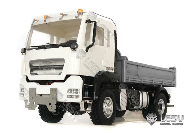 Lesu 1_14 Rahmenprofil gebohrt R_L fuer 2-Achs MAN-Kipper - RC-Zubehoer