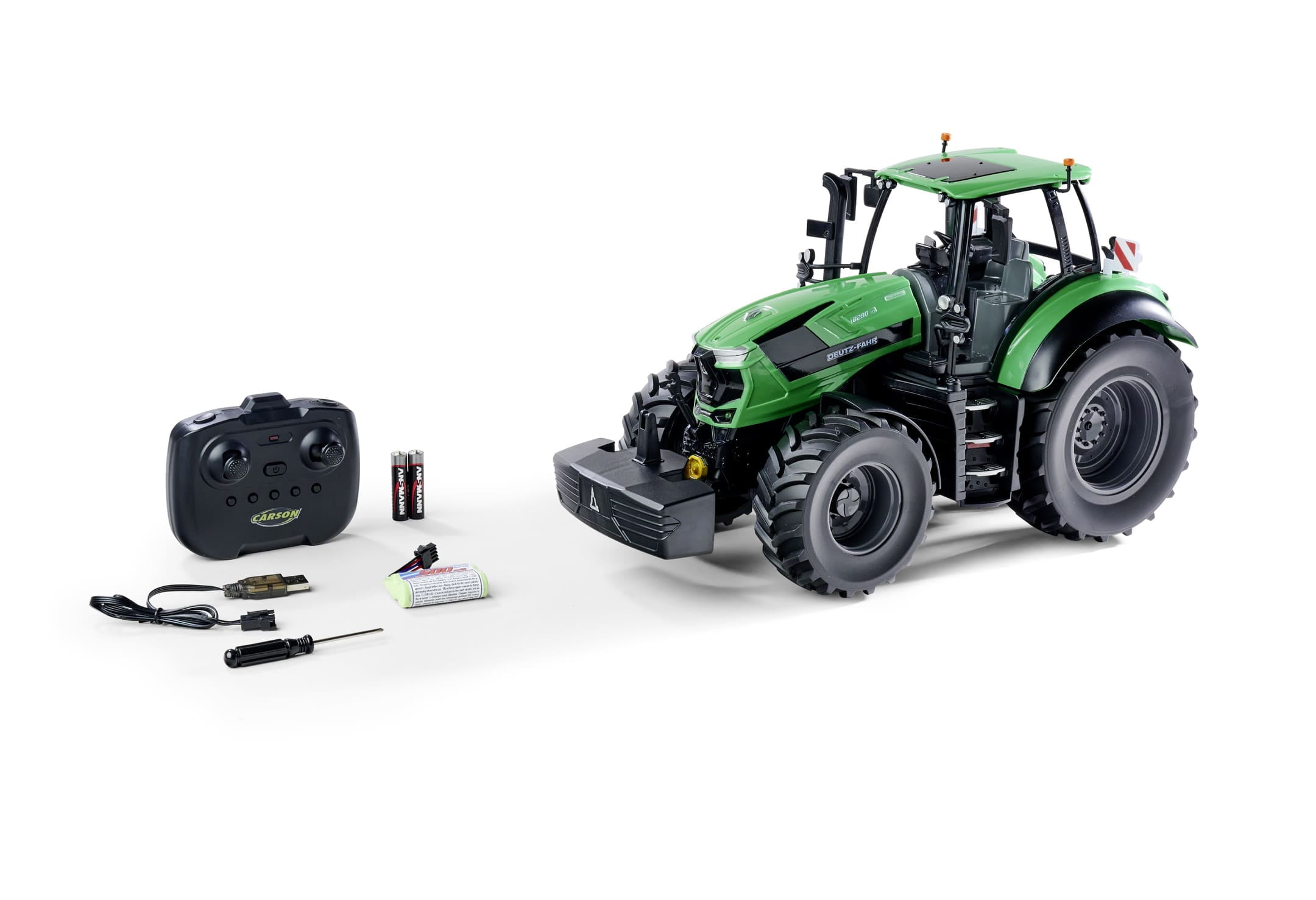Carson RC Deutz-Fahr 8280 TTV Traktor 1_16 RTR mit Licht _ Sound Carson Deutz-Fahr 8280 TTV RC Traktor 1_16 RTR - detailgetreues Funktionsmodell