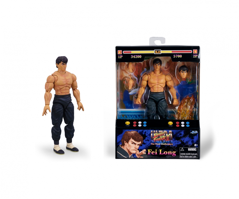 Jada Street Fighter II Fei-Long 6" Figure
