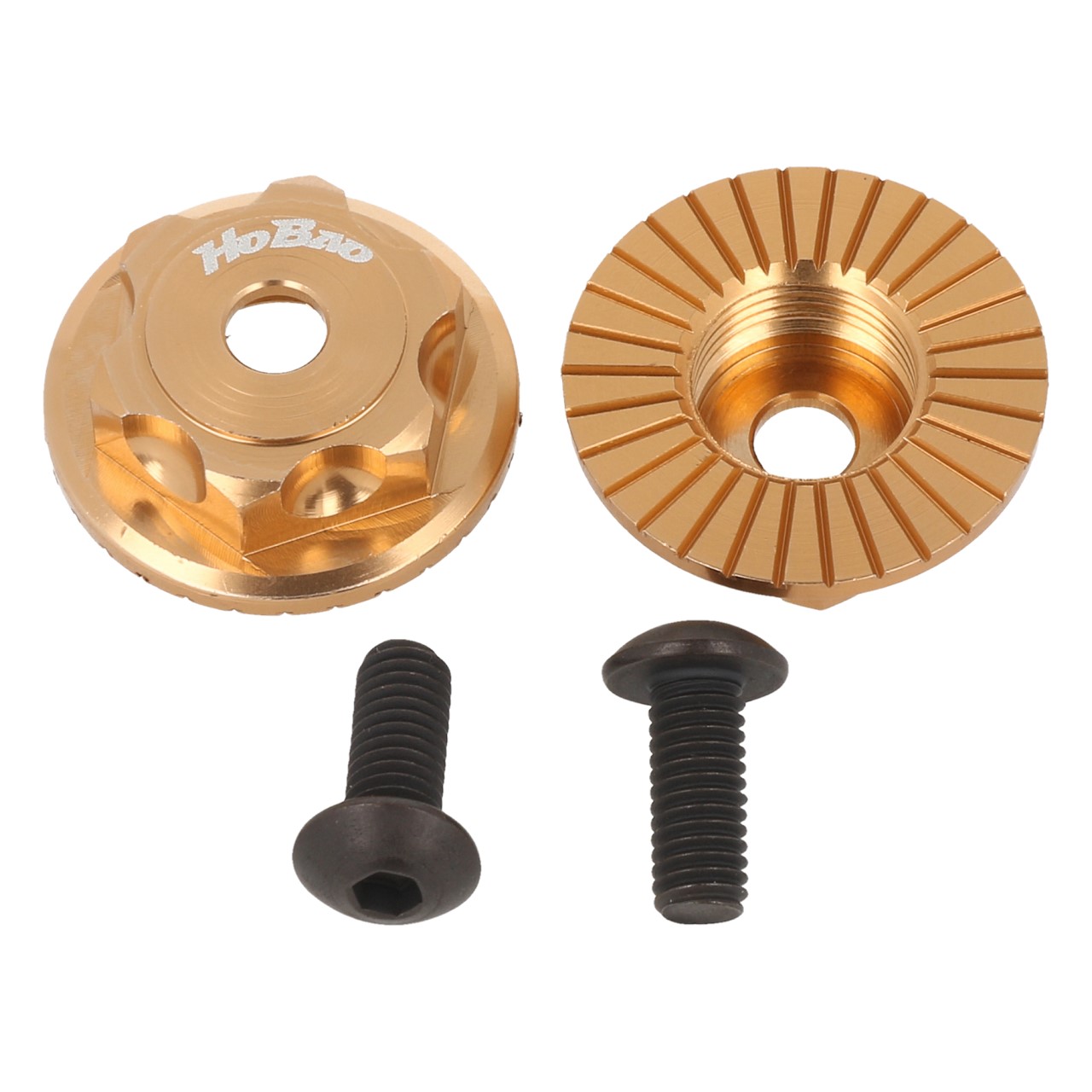 Hobao Radmuttern geschlossen gold (2 Stk.)