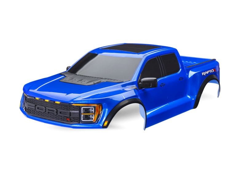Traxxas Karosserie komplett blau inkl Anbauteile _Clipless_ - RC-Zubehoer
