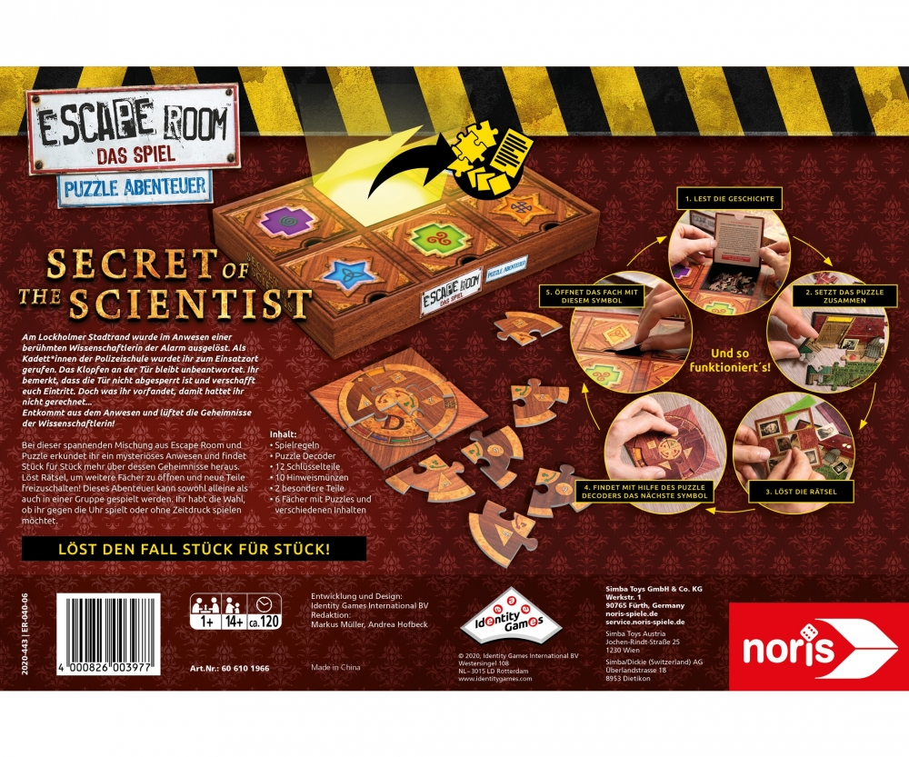 Noris Escape Room Das Spiel Puzzle Abenteuer